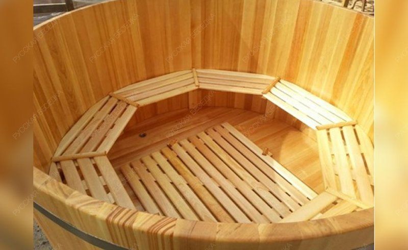 Купель круглая из кедра д200 2х2х1