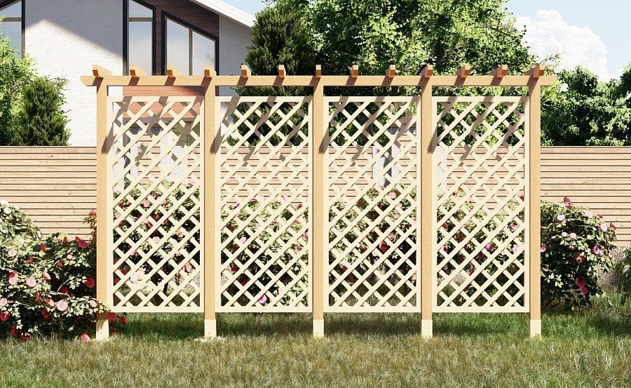 Деревянная шпалера Сабурово