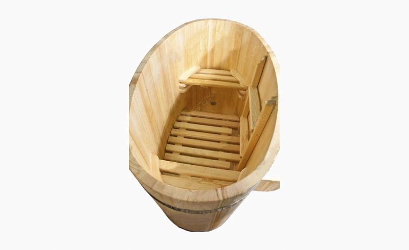 Купель овальная из кедра h120 / 78*140 / 4 см