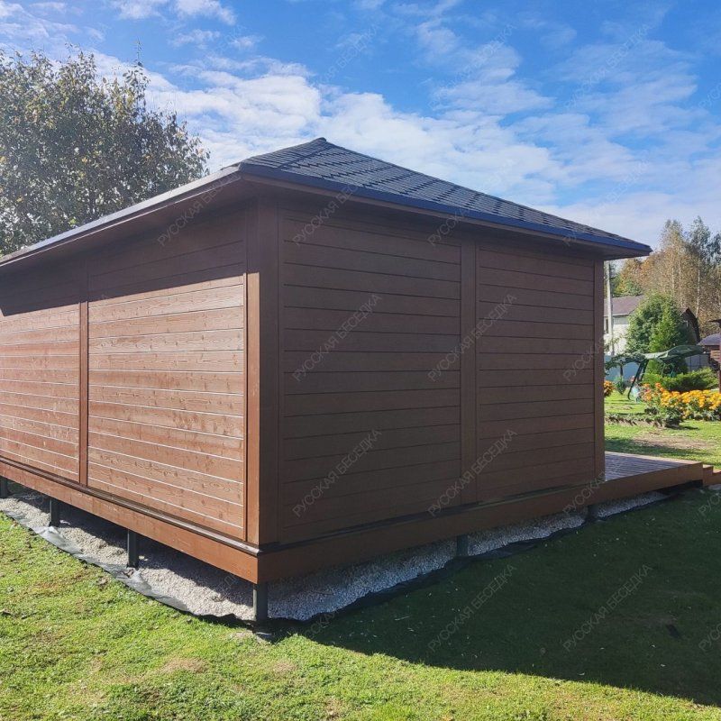 Застекленная беседка БАЛТИКА с террасой 2