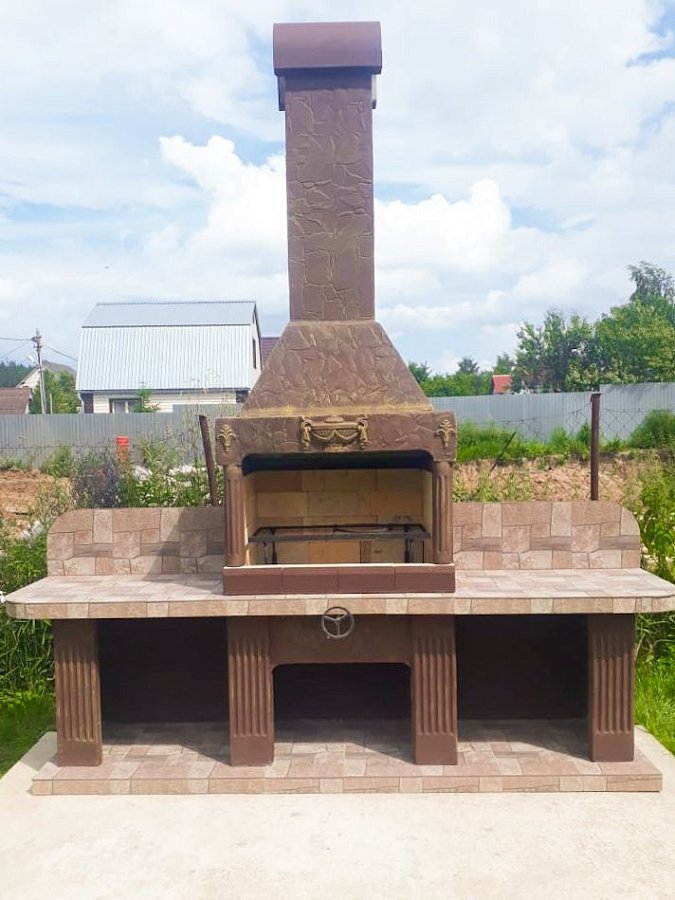 Печь № 16 — Печь барбекю с двумя рабочими столами (или мойкой)