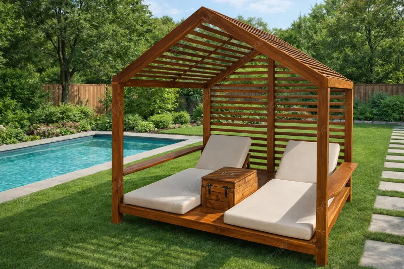 Беседка-бунгало с кроватью Эхол